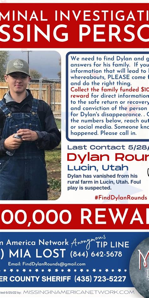 dylan rounds-missing update|dylan rounds update body found.